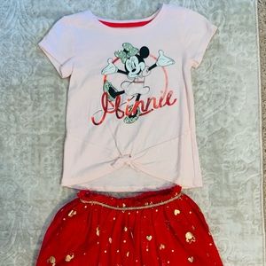 Toddler Girls Minnie Mouse Outfit